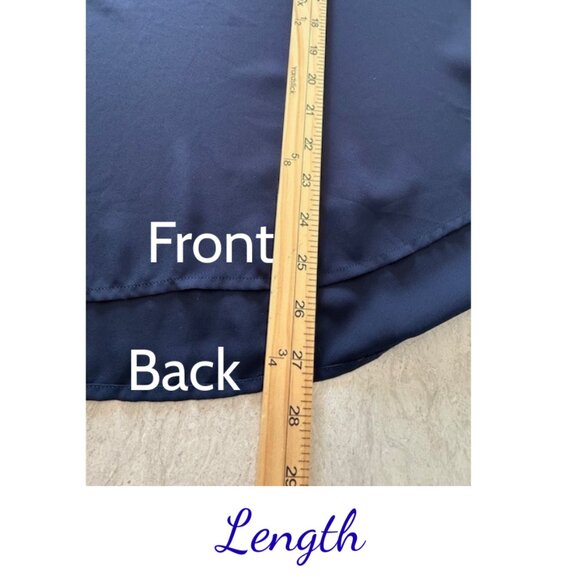 Pleione Navy Blue Blouse Size Small | Chic Everyday Essential NWT - Picture 5 of 7